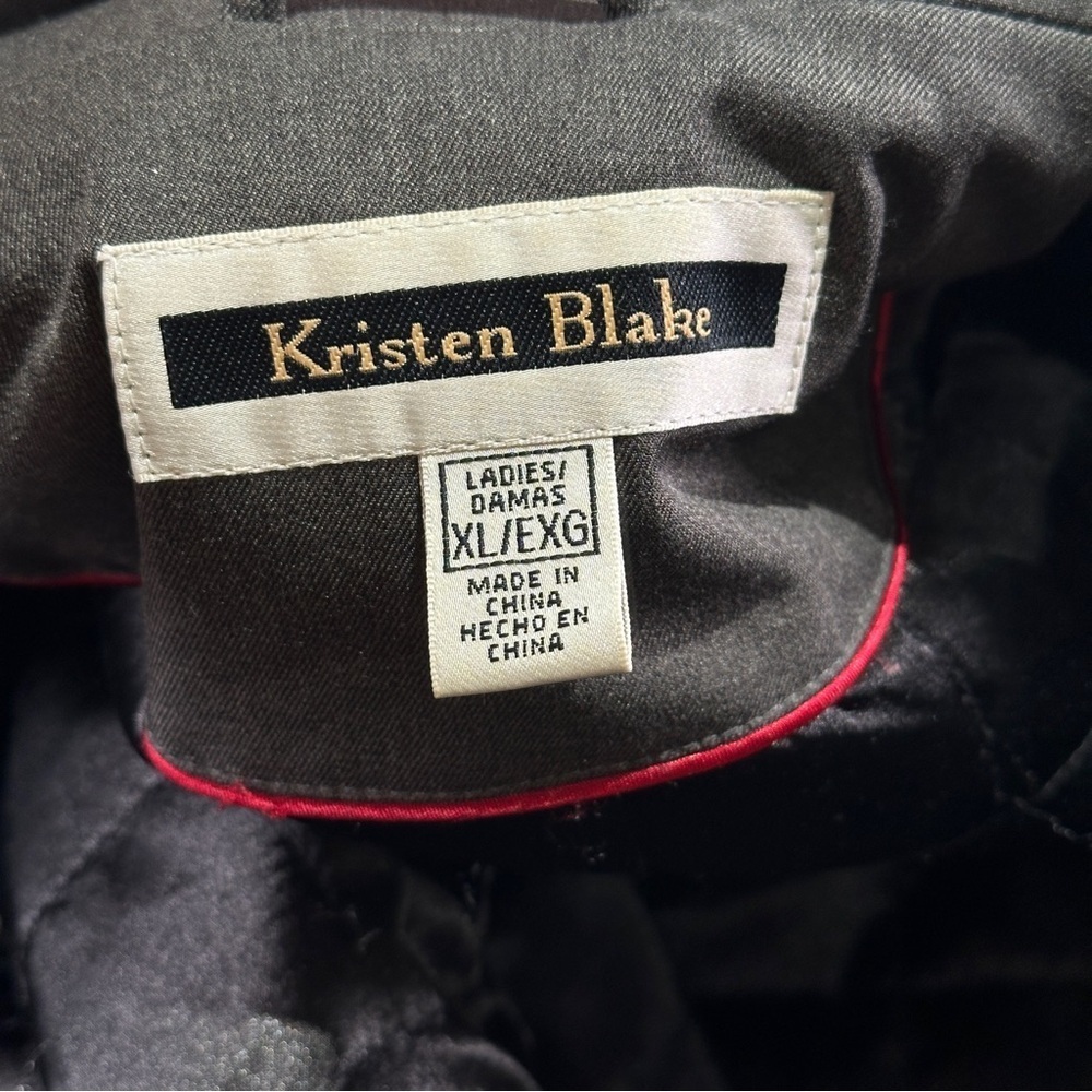 Kristen Blake winter parka insulated hooded tailored fit XL charcoal - Picture 15 of 15